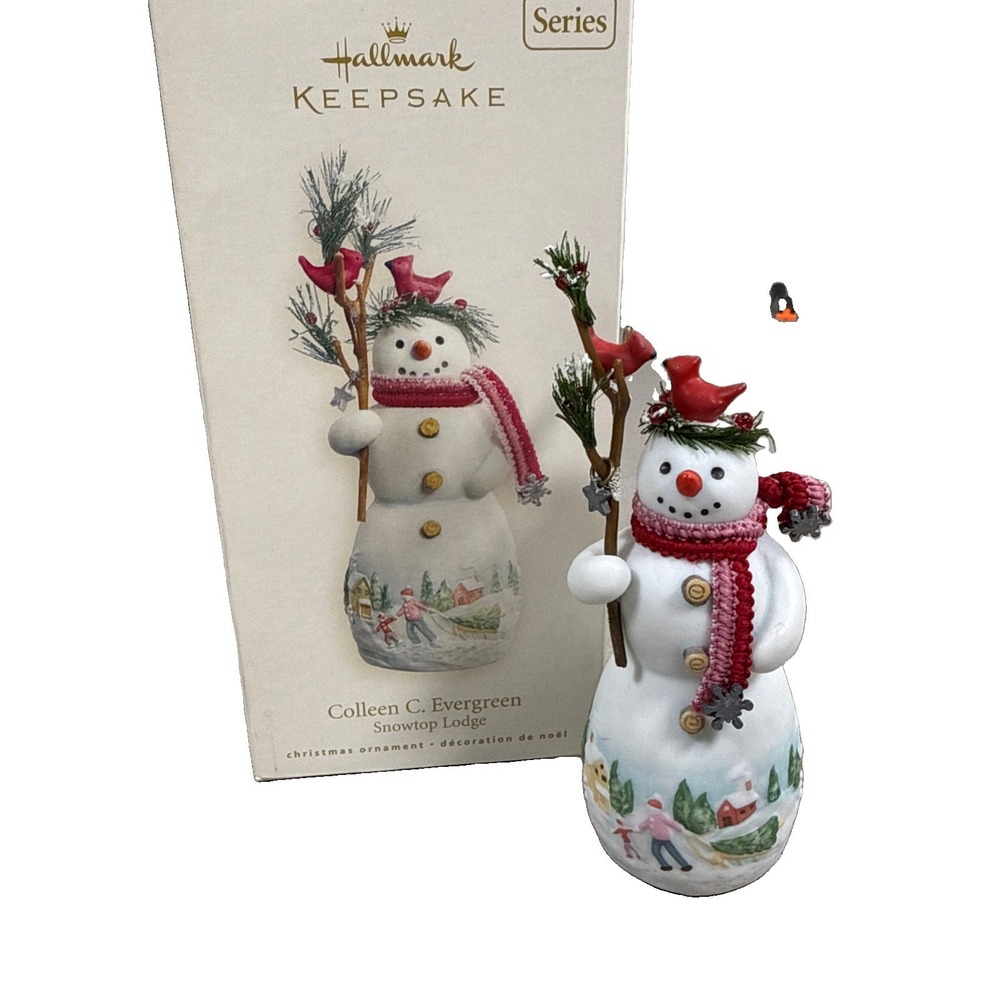 Hallmark Keepsake Snowtop Lodge Colleen C. Evergreen Ornament #3 in Series Birds